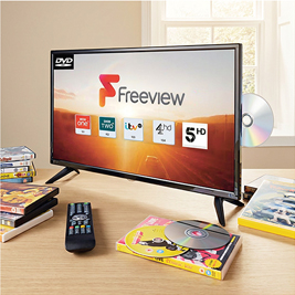 19 Inch LED TV with DVD Player - HB459